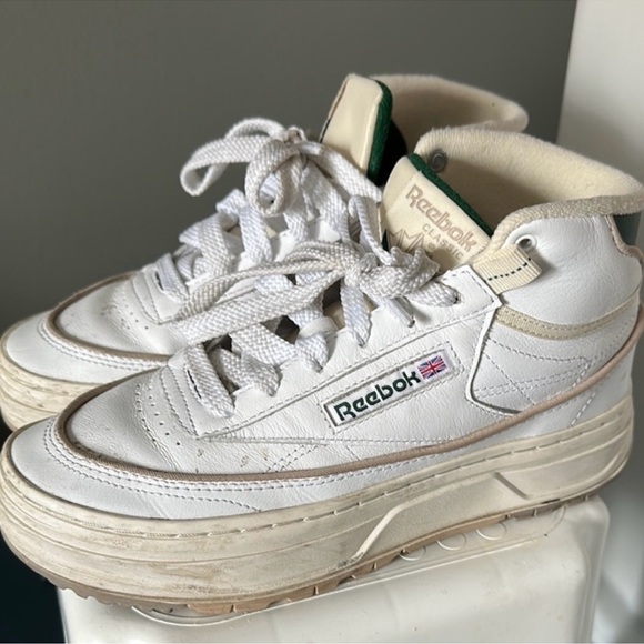 Reebok Shoes - Reebok Classic White and Cream Sneakers